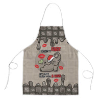 Elephant Christmas Apron I Did Not Fart My Butt Blew You A Kiss - Wonder Print Shop