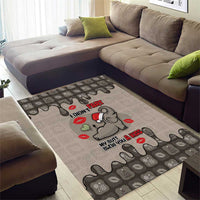 Elephant Christmas Area Rug I Did Not Fart My Butt Blew You A Kiss - Wonder Print Shop