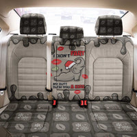 Elephant Christmas Back Car Seat Cover I Did Not Fart My Butt Blew You A Kiss - Wonder Print Shop