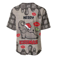 Elephant Christmas Baseball Jersey I Did Not Fart My Butt Blew You A Kiss - Wonder Print Shop