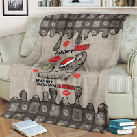 Elephant Christmas Blanket I Did Not Fart My Butt Blew You A Kiss - Wonder Print Shop