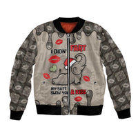 Elephant Christmas Bomber Jacket I Did Not Fart My Butt Blew You A Kiss - Wonder Print Shop