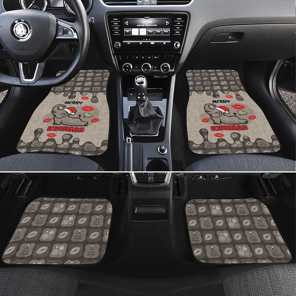 Elephant Christmas Car Mats I Did Not Fart My Butt Blew You A Kiss - Wonder Print Shop