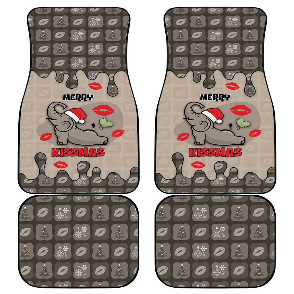 Elephant Christmas Car Mats I Did Not Fart My Butt Blew You A Kiss - Wonder Print Shop