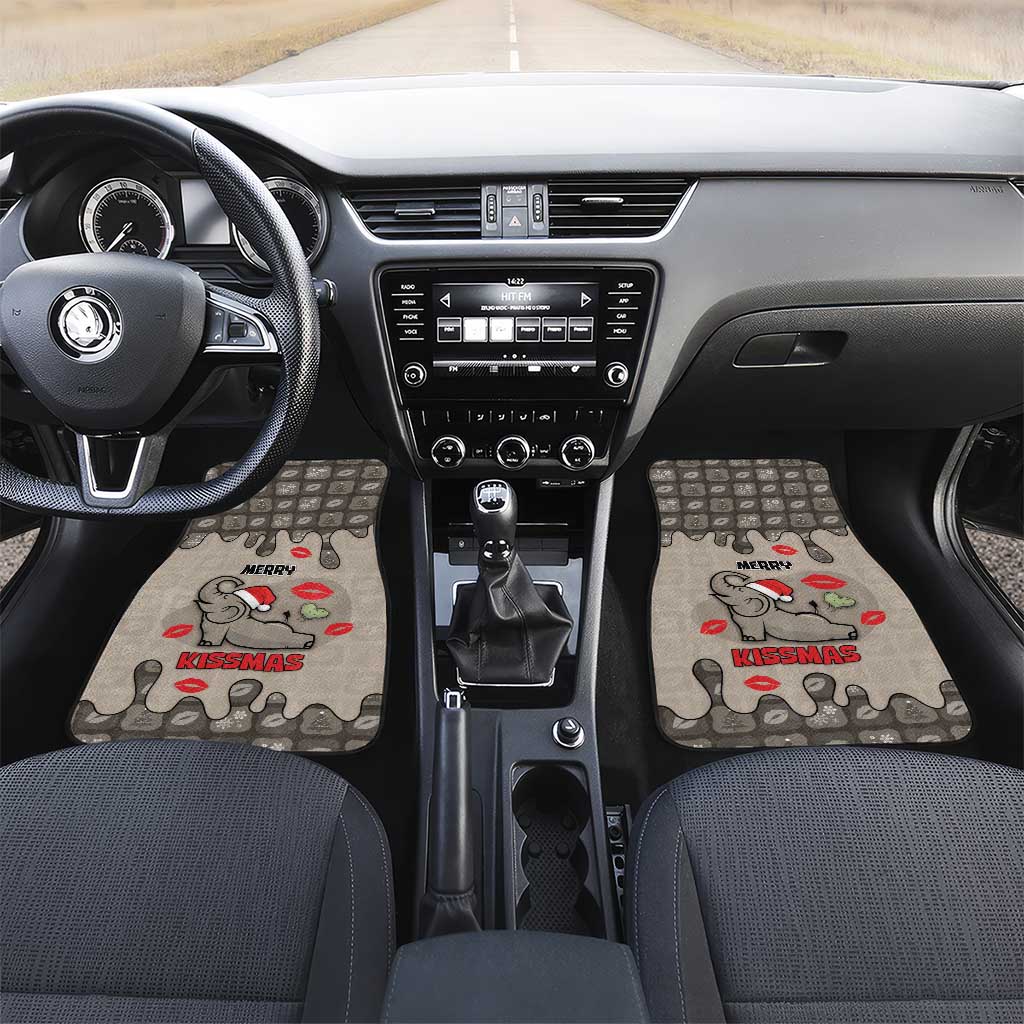 Elephant Christmas Car Mats I Did Not Fart My Butt Blew You A Kiss - Wonder Print Shop