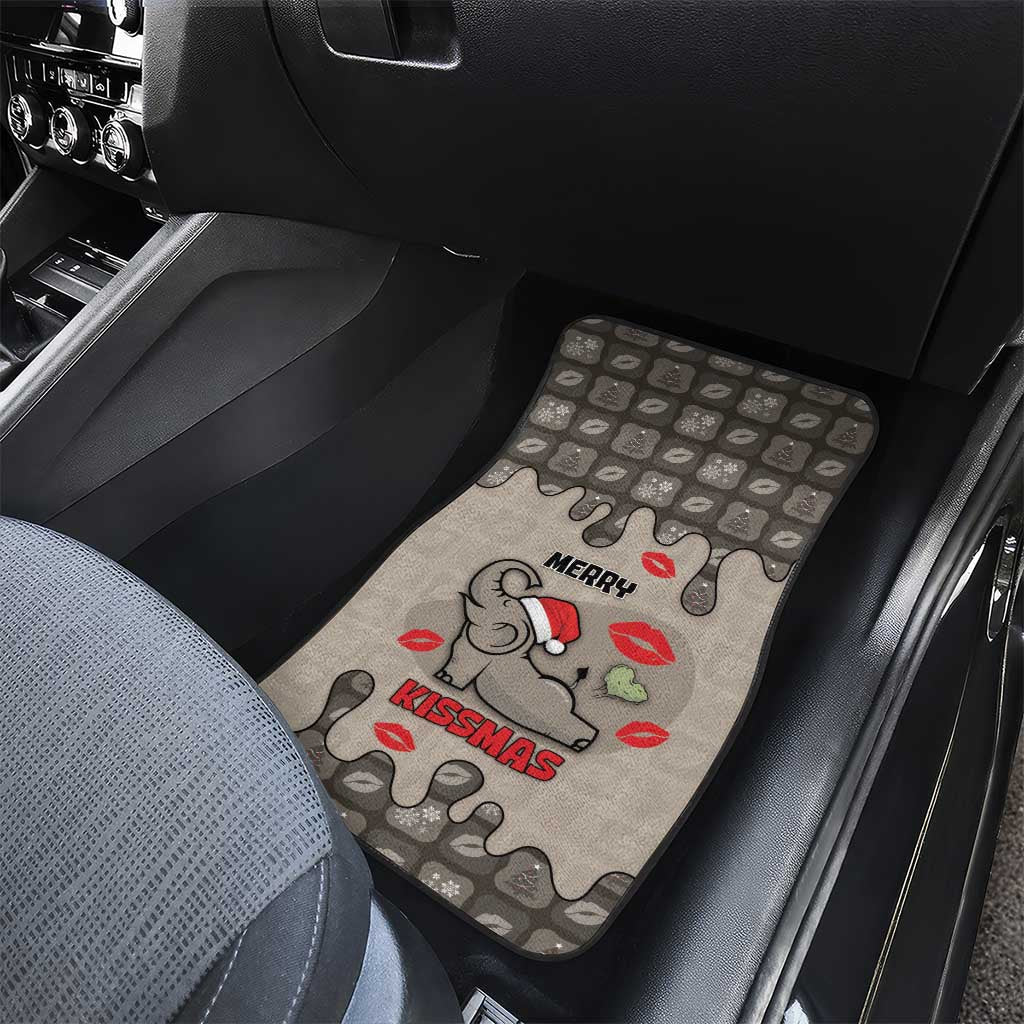 Elephant Christmas Car Mats I Did Not Fart My Butt Blew You A Kiss - Wonder Print Shop