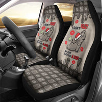 Elephant Christmas Car Seat Cover I Did Not Fart My Butt Blew You A Kiss - Wonder Print Shop