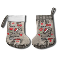 Elephant Christmas Stocking I Did Not Fart My Butt Blew You A Kiss - Wonder Print Shop
