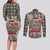 Elephant Christmas Couples Matching Long Sleeve Bodycon Dress and Long Sleeve Button Shirt I Did Not Fart My Butt Blew You A Kiss - Wonder Print Shop