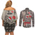 Elephant Christmas Couples Matching Off Shoulder Short Dress and Long Sleeve Button Shirt I Did Not Fart My Butt Blew You A Kiss - Wonder Print Shop