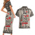 Elephant Christmas Couples Matching Short Sleeve Bodycon Dress and Hawaiian Shirt I Did Not Fart My Butt Blew You A Kiss - Wonder Print Shop