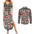 Elephant Christmas Couples Matching Summer Maxi Dress and Long Sleeve Button Shirt I Did Not Fart My Butt Blew You A Kiss - Wonder Print Shop