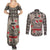 Elephant Christmas Couples Matching Summer Maxi Dress and Long Sleeve Button Shirt I Did Not Fart My Butt Blew You A Kiss - Wonder Print Shop