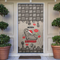 Elephant Christmas Door Cover I Did Not Fart My Butt Blew You A Kiss - Wonder Print Shop