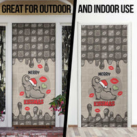 Elephant Christmas Door Cover I Did Not Fart My Butt Blew You A Kiss - Wonder Print Shop