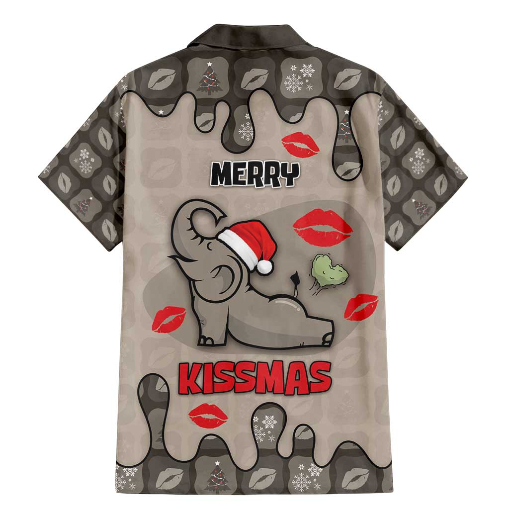 Elephant Christmas Family Matching Mermaid Dress and Hawaiian Shirt I Did Not Fart My Butt Blew You A Kiss - Wonder Print Shop
