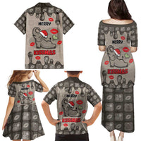 Elephant Christmas Family Matching Puletasi and Hawaiian Shirt I Did Not Fart My Butt Blew You A Kiss - Wonder Print Shop
