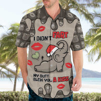Elephant Christmas Hawaiian Shirt I Did Not Fart My Butt Blew You A Kiss - Wonder Print Shop