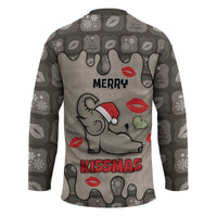 Elephant Christmas Hockey Jersey I Did Not Fart My Butt Blew You A Kiss - Wonder Print Shop