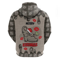 Elephant Christmas Hoodie I Did Not Fart My Butt Blew You A Kiss - Wonder Print Shop