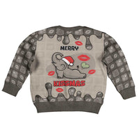 Elephant Christmas Kid Ugly Christmas Sweater I Did Not Fart My Butt Blew You A Kiss - Wonder Print Shop
