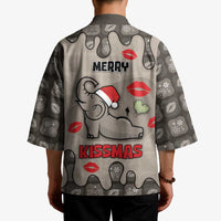Elephant Christmas Kimono I Did Not Fart My Butt Blew You A Kiss - Wonder Print Shop