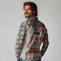 Elephant Christmas Long Sleeve Polo Shirt I Did Not Fart My Butt Blew You A Kiss - Wonder Print Shop