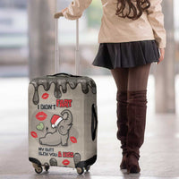 Elephant Christmas Luggage Cover I Did Not Fart My Butt Blew You A Kiss - Wonder Print Shop