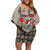 Elephant Christmas Off Shoulder Short Dress I Did Not Fart My Butt Blew You A Kiss - Wonder Print Shop