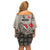 Elephant Christmas Off Shoulder Short Dress I Did Not Fart My Butt Blew You A Kiss - Wonder Print Shop