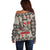 Elephant Christmas Off Shoulder Sweater I Did Not Fart My Butt Blew You A Kiss - Wonder Print Shop