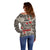 Elephant Christmas Off Shoulder Sweater I Did Not Fart My Butt Blew You A Kiss - Wonder Print Shop