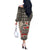 Elephant Christmas Off The Shoulder Long Sleeve Dress I Did Not Fart My Butt Blew You A Kiss - Wonder Print Shop