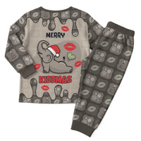 Elephant Christmas Pajama Set I Did Not Fart My Butt Blew You A Kiss - Wonder Print Shop