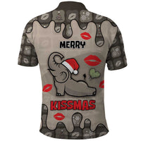 Elephant Christmas Polo Shirt I Did Not Fart My Butt Blew You A Kiss - Wonder Print Shop