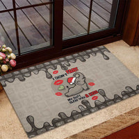 Elephant Christmas Rubber Doormat I Did Not Fart My Butt Blew You A Kiss - Wonder Print Shop
