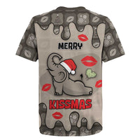 Elephant Christmas Rugby Jersey I Did Not Fart My Butt Blew You A Kiss - Wonder Print Shop