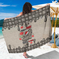Elephant Christmas Sarong I Did Not Fart My Butt Blew You A Kiss - Wonder Print Shop