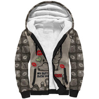 Elephant Christmas Sherpa Hoodie I Did Not Fart My Butt Blew You A Kiss - Wonder Print Shop