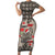 Elephant Christmas Short Sleeve Bodycon Dress I Did Not Fart My Butt Blew You A Kiss - Wonder Print Shop