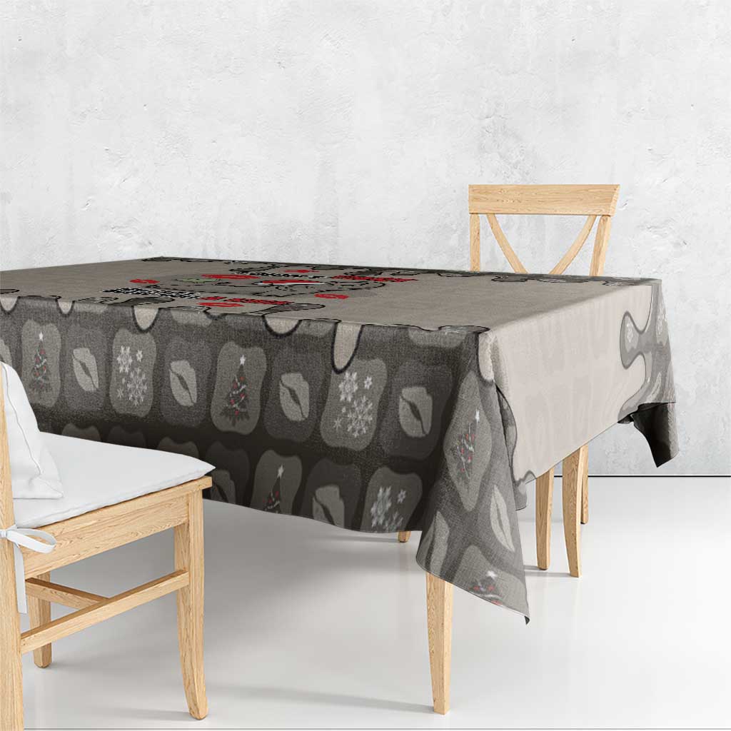 Elephant Christmas Tablecloth I Did Not Fart My Butt Blew You A Kiss - Wonder Print Shop