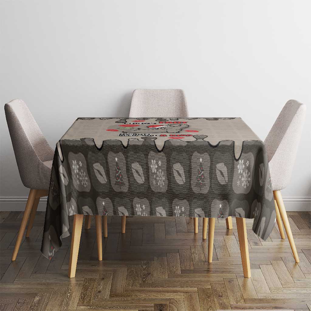Elephant Christmas Tablecloth I Did Not Fart My Butt Blew You A Kiss - Wonder Print Shop