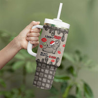 Elephant Christmas Tumbler With Handle I Did Not Fart My Butt Blew You A Kiss - Wonder Print Shop