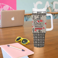 Elephant Christmas Tumbler With Handle I Did Not Fart My Butt Blew You A Kiss - Wonder Print Shop