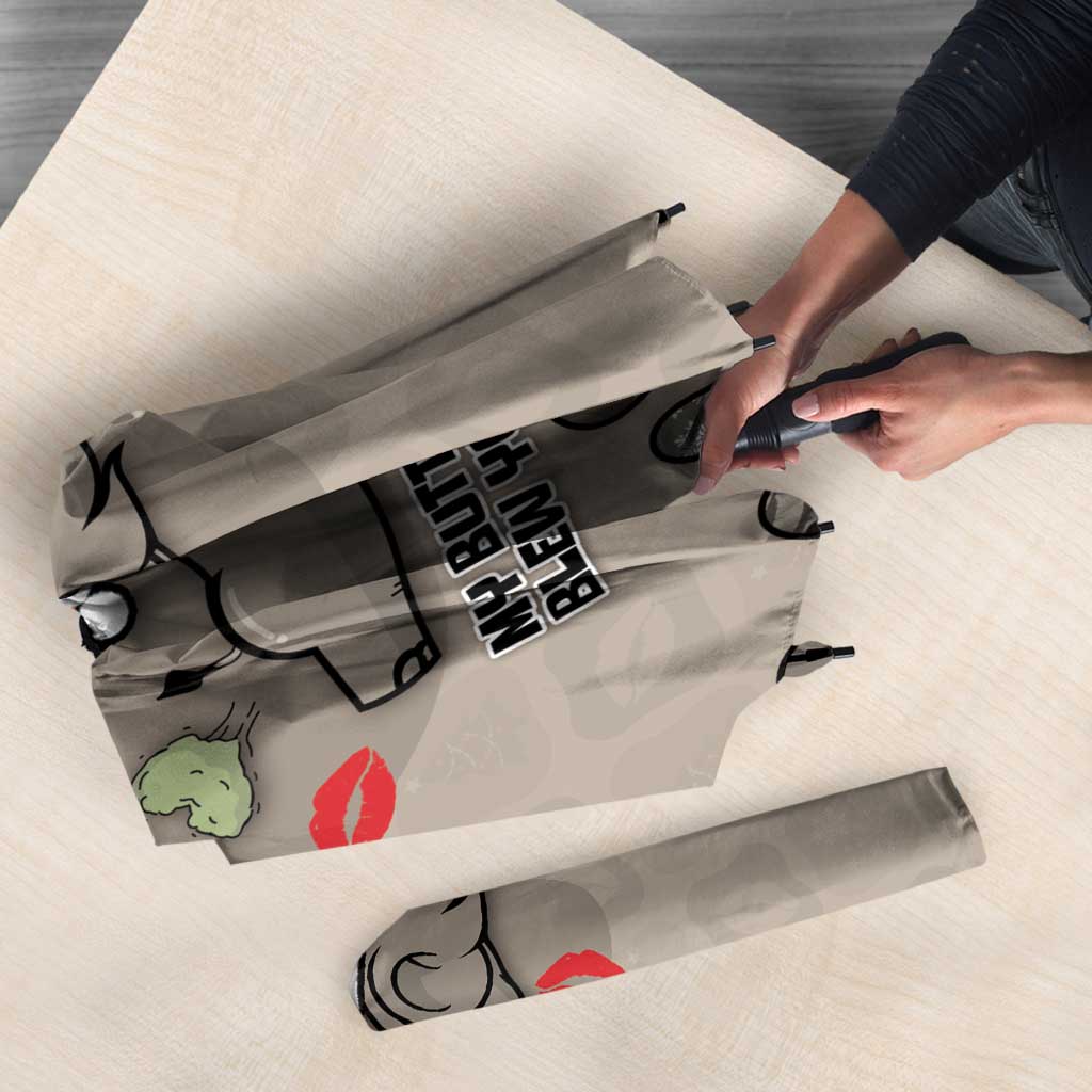 Elephant Christmas Umbrella I Did Not Fart My Butt Blew You A Kiss - Wonder Print Shop