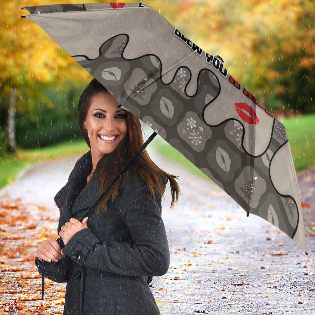 Elephant Christmas Umbrella I Did Not Fart My Butt Blew You A Kiss - Wonder Print Shop