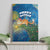 Merry Catmas Canvas Wall Art Cat Hanging On Xmas Tree - Wonder Print Shop