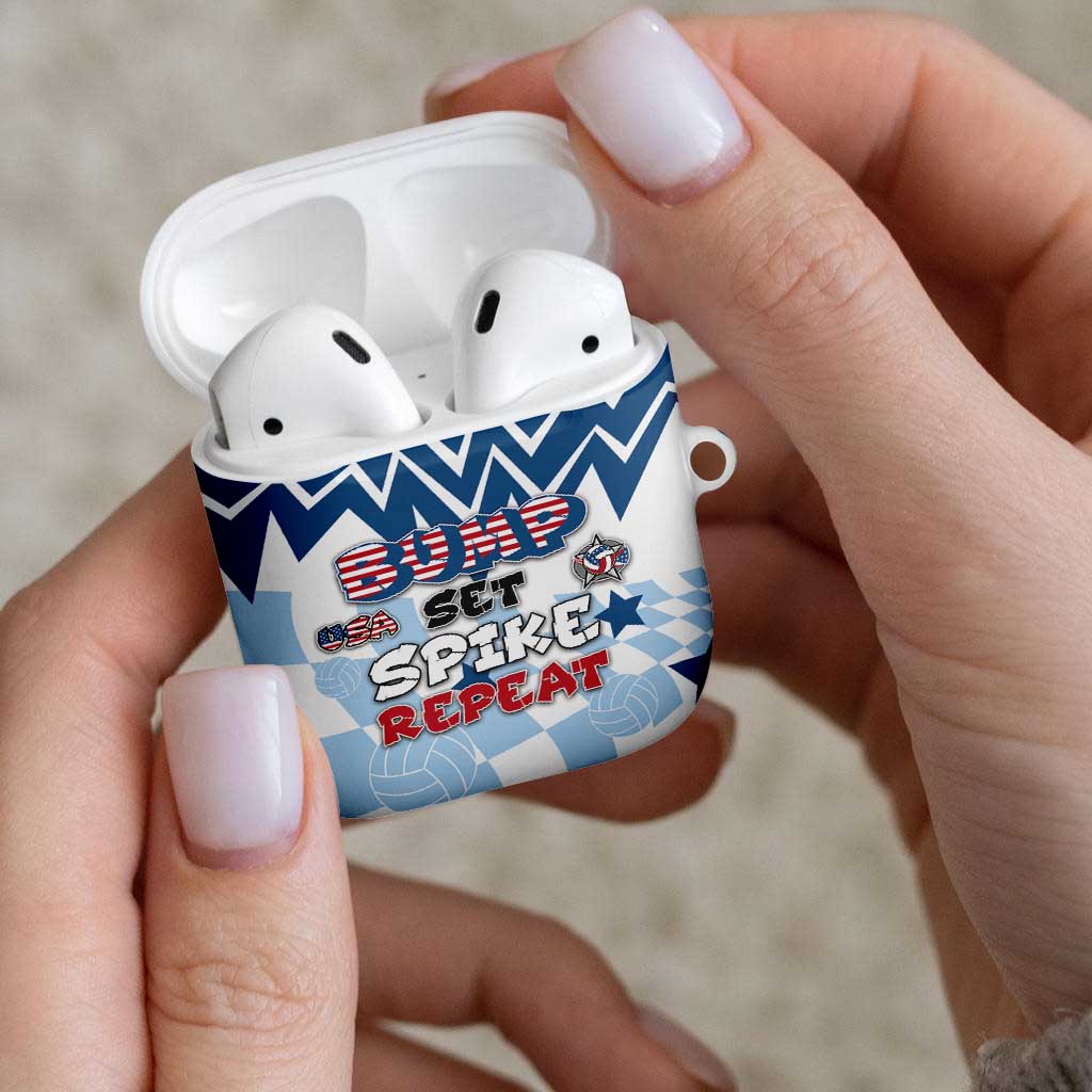 USA Volleyball AirPods Case Bump Set Spike Repeat