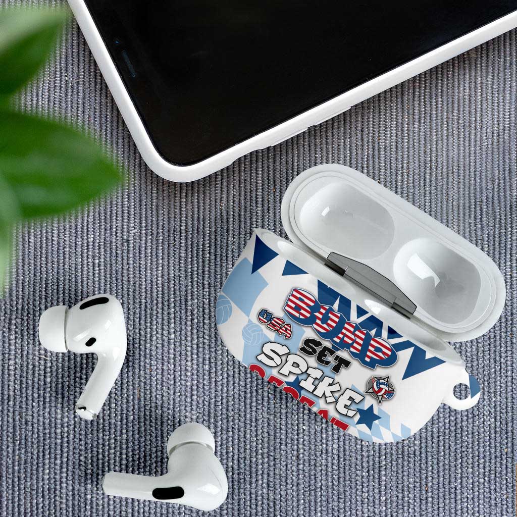 USA Volleyball AirPods Case Bump Set Spike Repeat