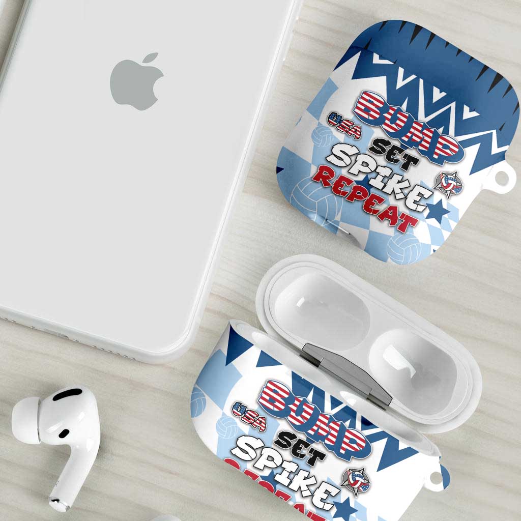 USA Volleyball AirPods Case Bump Set Spike Repeat